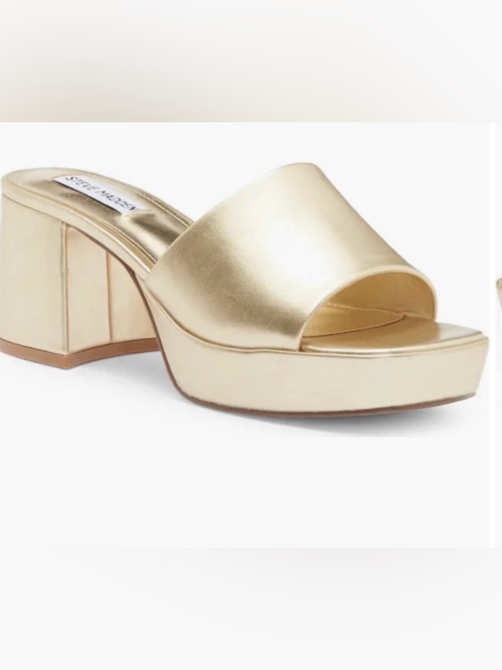 NWOT Steve Madden Troyye Platform Sandal Gold Size 8.5